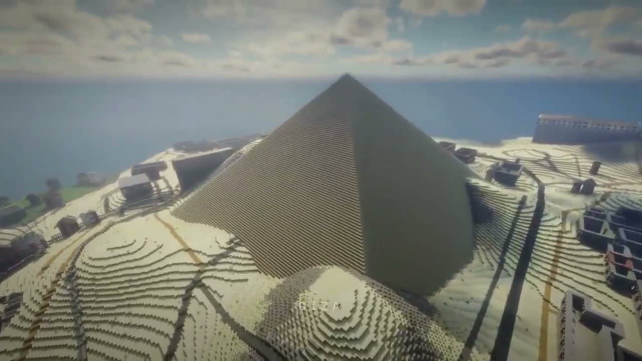 Bereich der Cheops-Pyramide — Gizeh Minecraft map preview