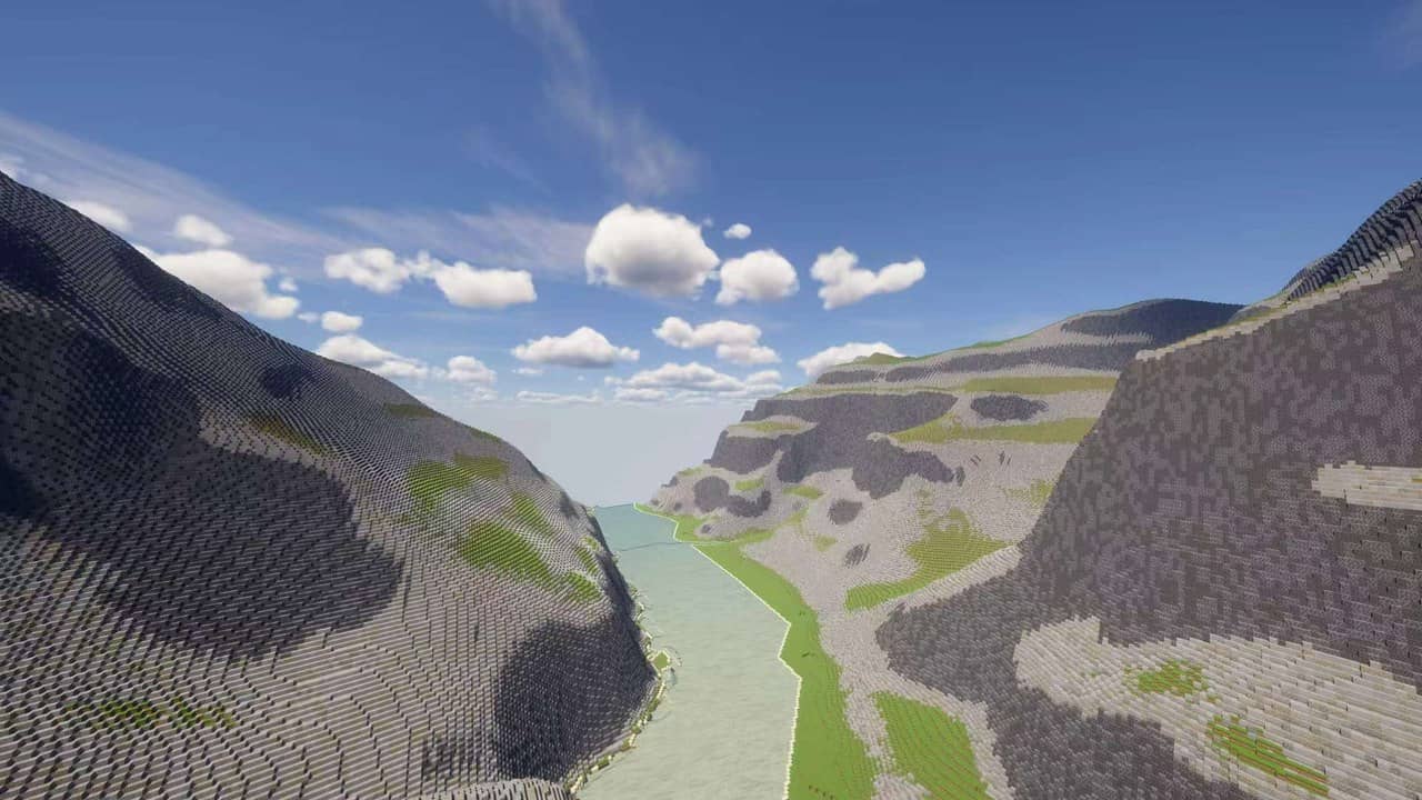 Gelände am South Rim — Grand Canyon Minecraft map preview