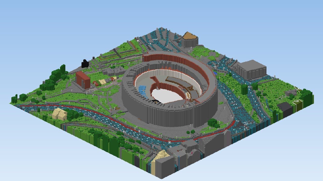 Colosseum and its arena — Colosseum Minecraft map preview