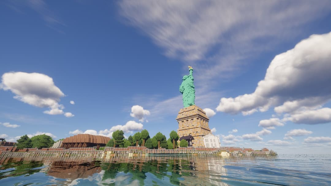 Statue of Liberty in Minecraft — Free Map Download | CartoVoxel