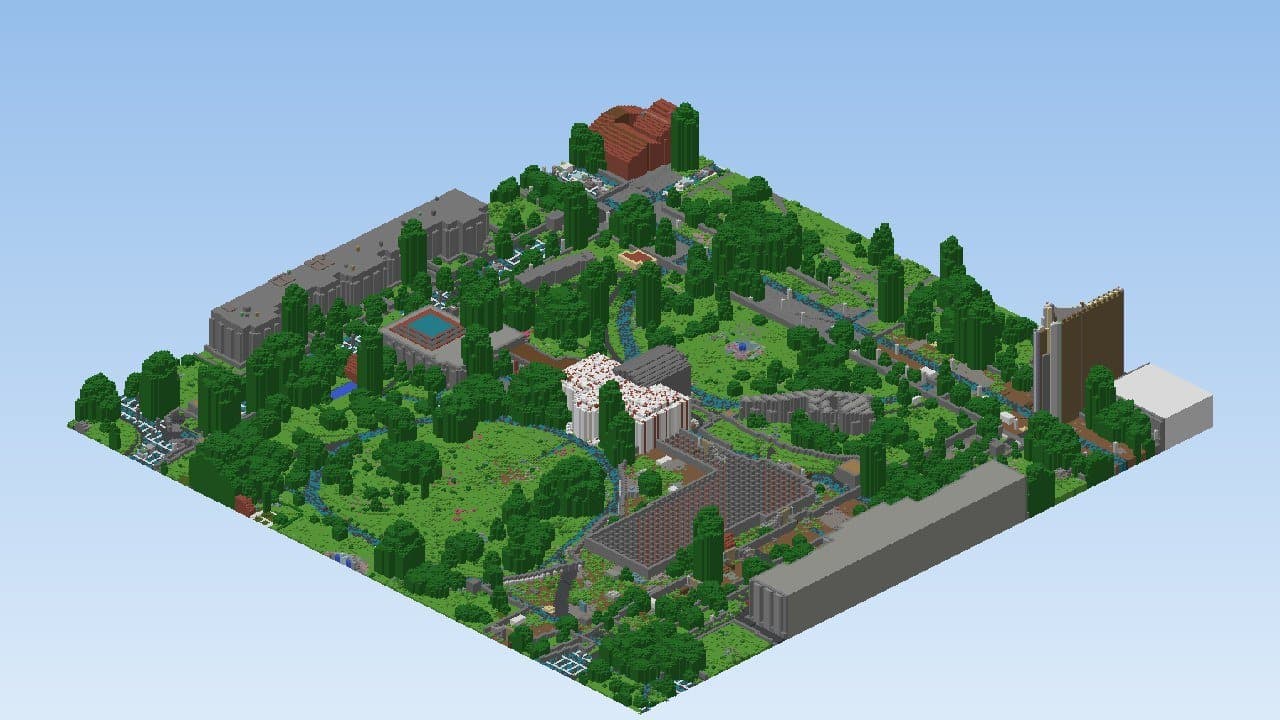 White House and President’s Park — White House Minecraft map preview