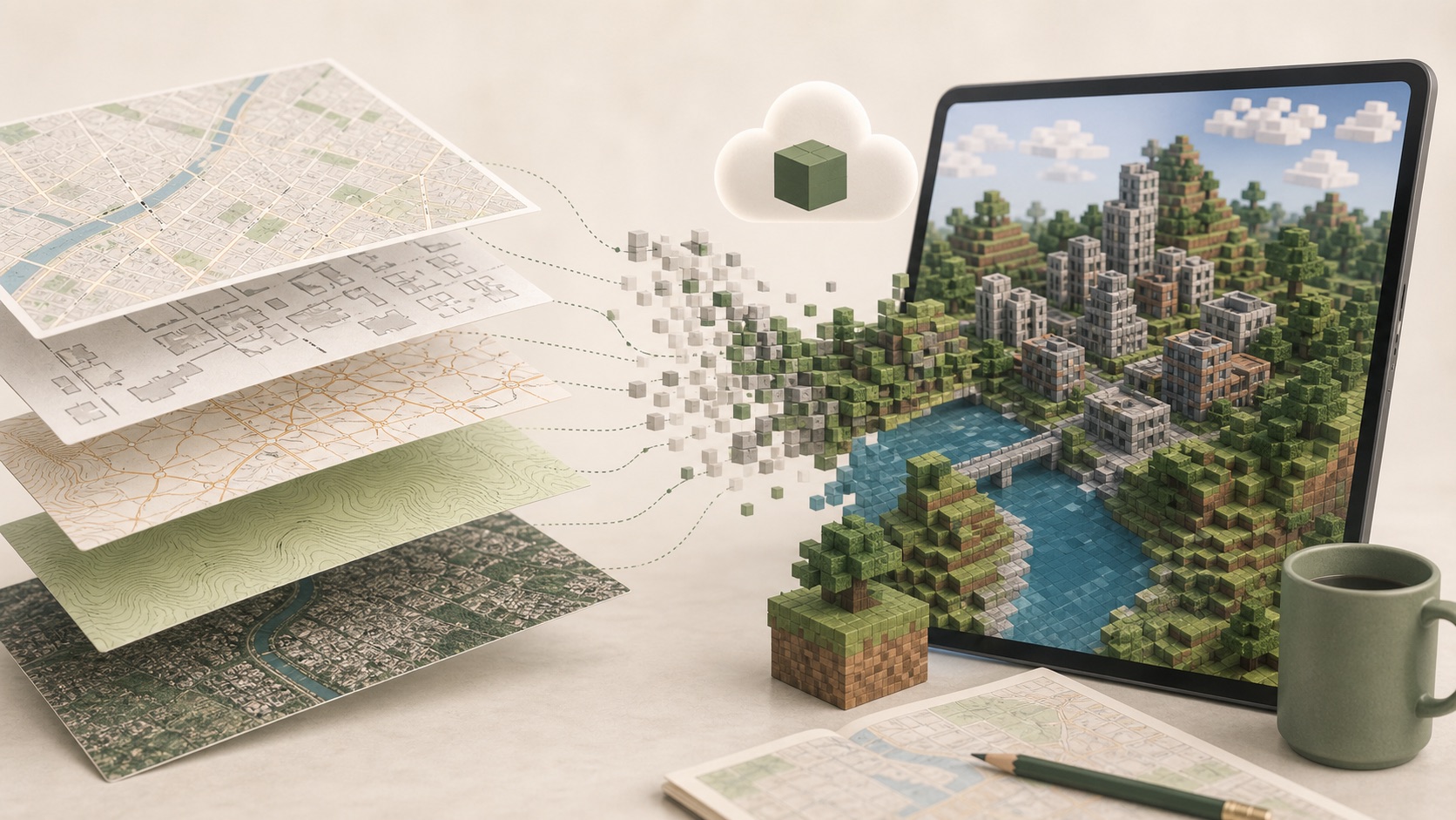 Real-World Minecraft Map Generator screenshot