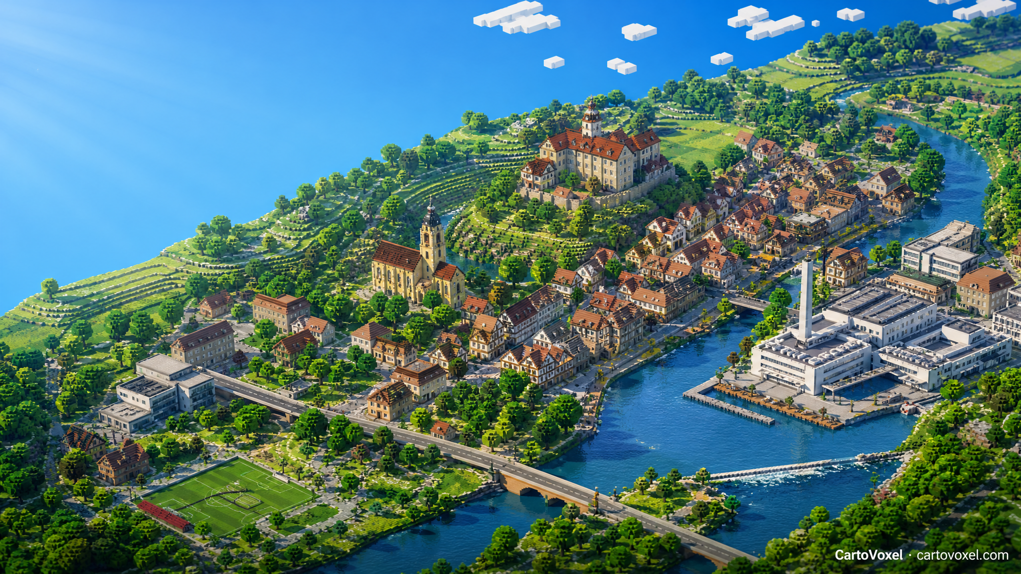 Minecraft world preview of Ingelfingen