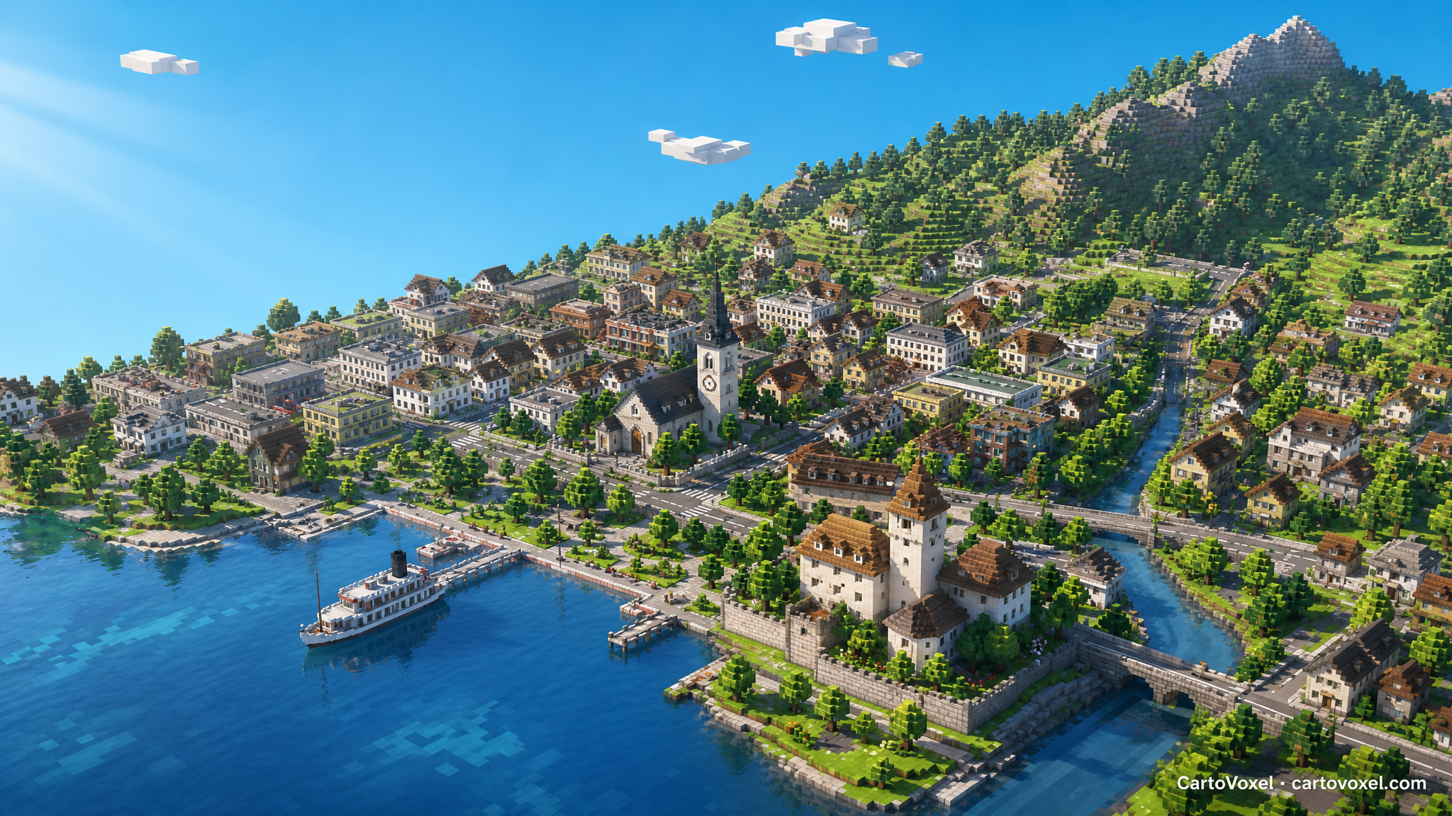 Minecraft world preview of Sarnen
