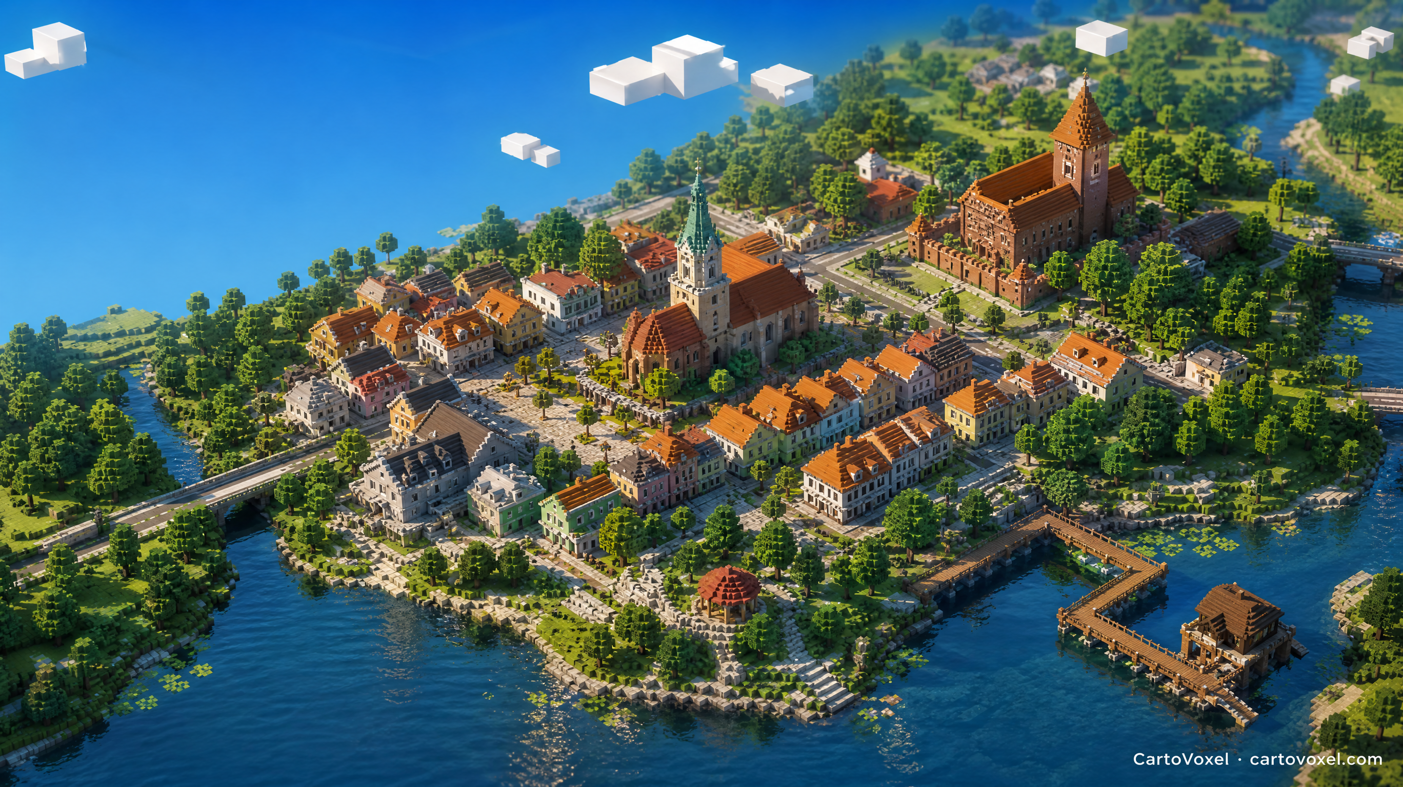 Minecraft world preview of Orneta